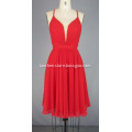 Red Short Red Carpet Dress Chiffon Prom Dresses